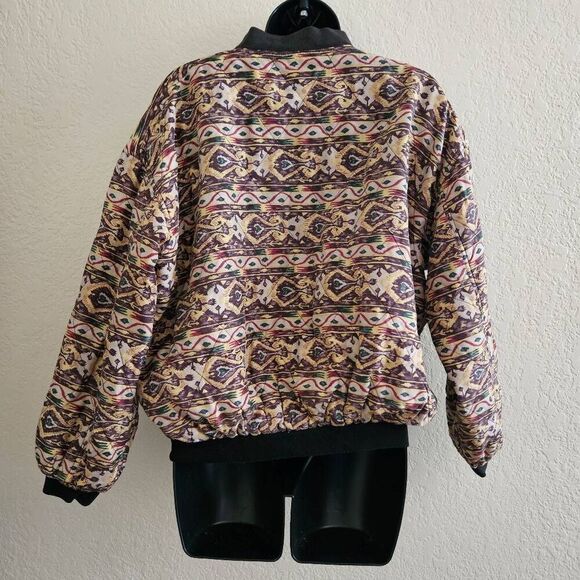 Robert Stock Vintage Southwest Geometric Bomber Jacket - Picture 4 of 8